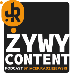 Logo podcastu Żywy Content